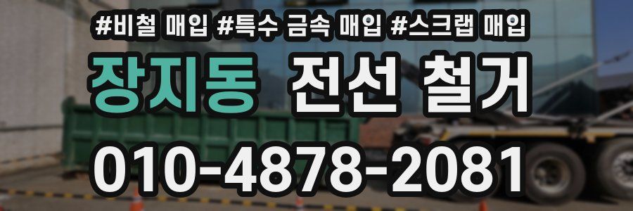 장지동 전선 철거
