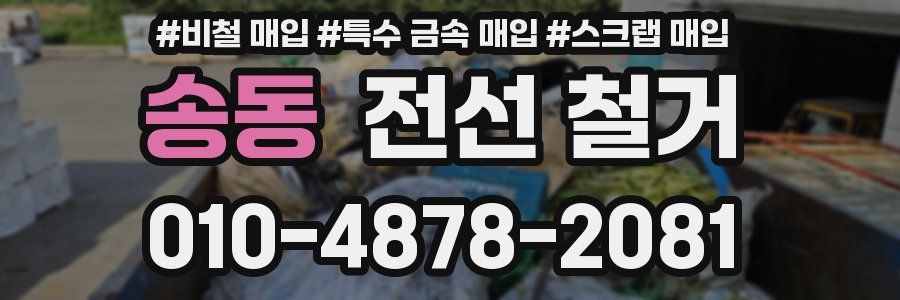송동 전선 철거