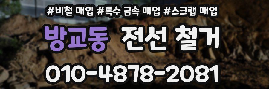 방교동 전선 철거