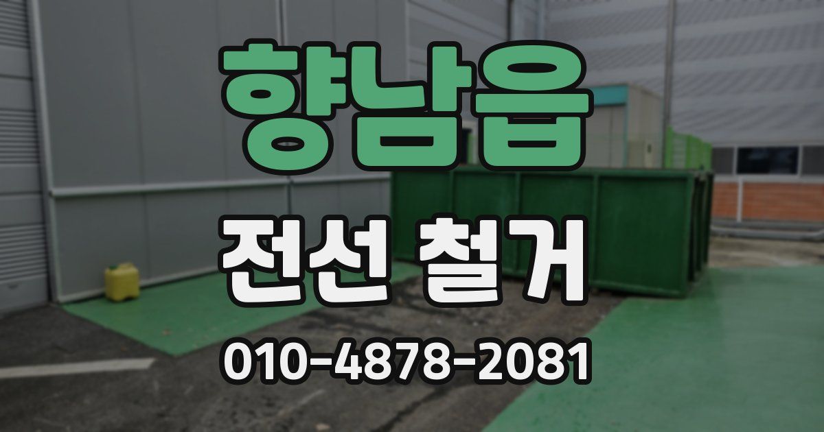 향남읍 전선 철거