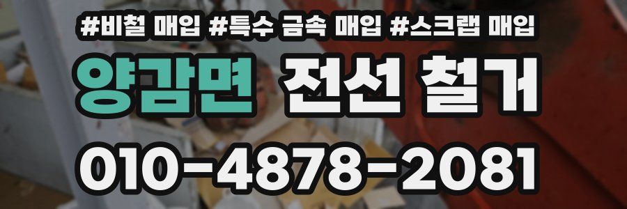 양감면 전선 철거