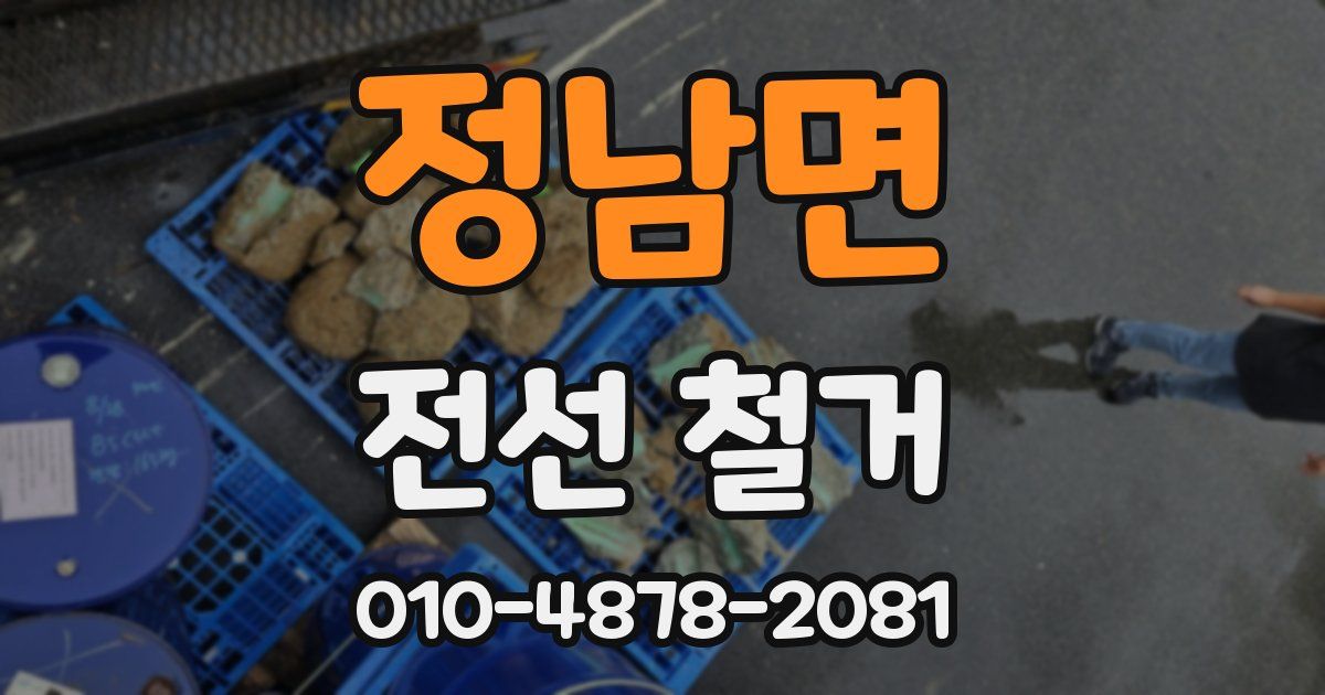 정남면 전선 철거