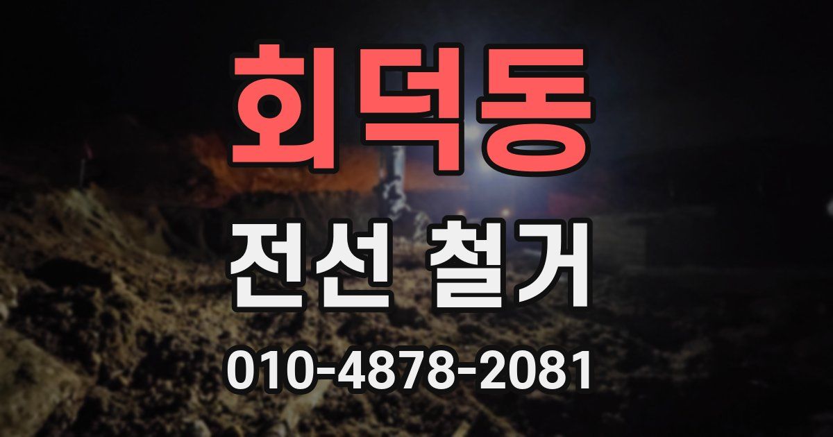 회덕동 전선 철거