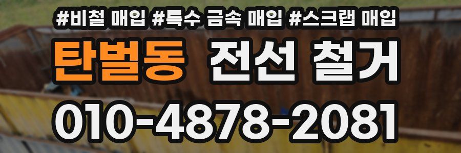 탄벌동 전선 철거