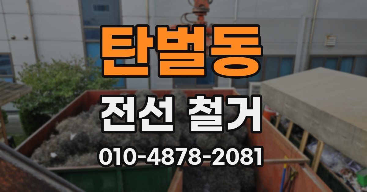 탄벌동 전선 철거