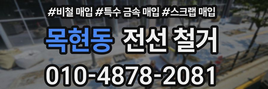 목현동 전선 철거