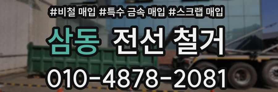삼동 전선 철거