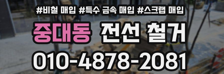 중대동 전선 철거