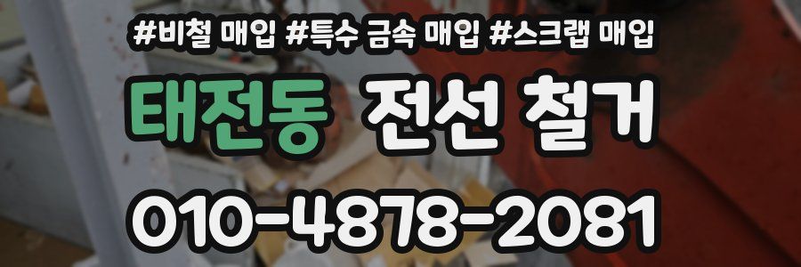 태전동 전선 철거