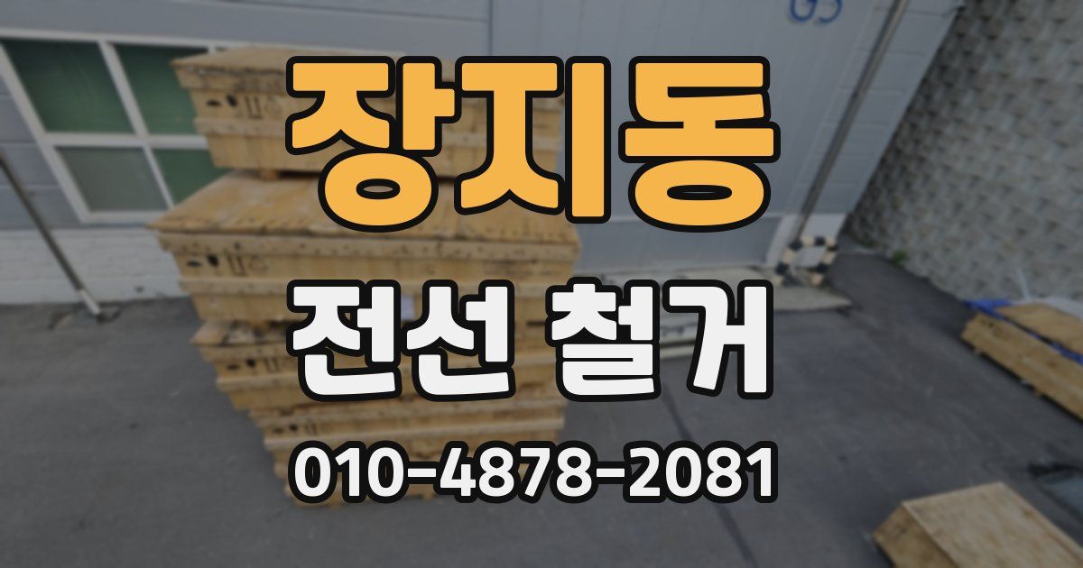 장지동 전선 철거