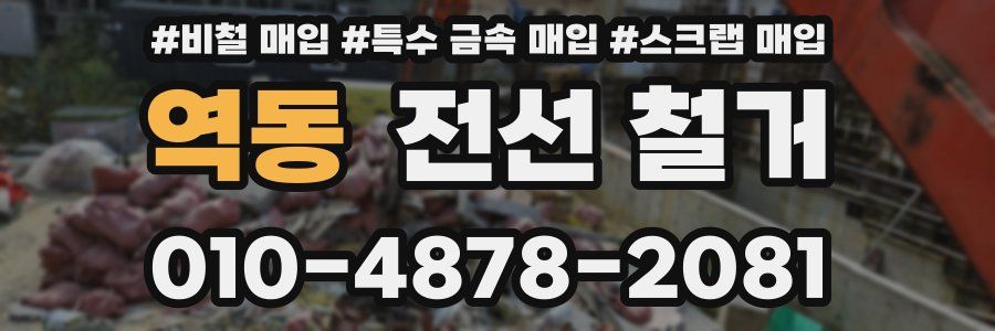 역동 전선 철거