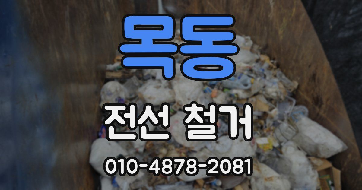 목동 전선 철거