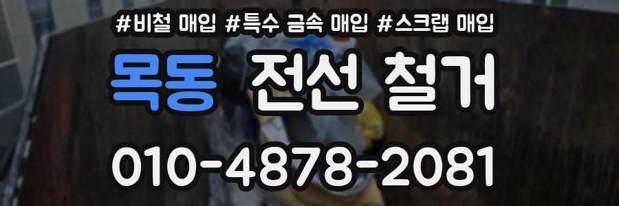 목동 전선 철거