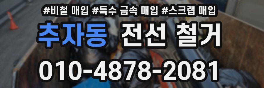 추자동 전선 철거