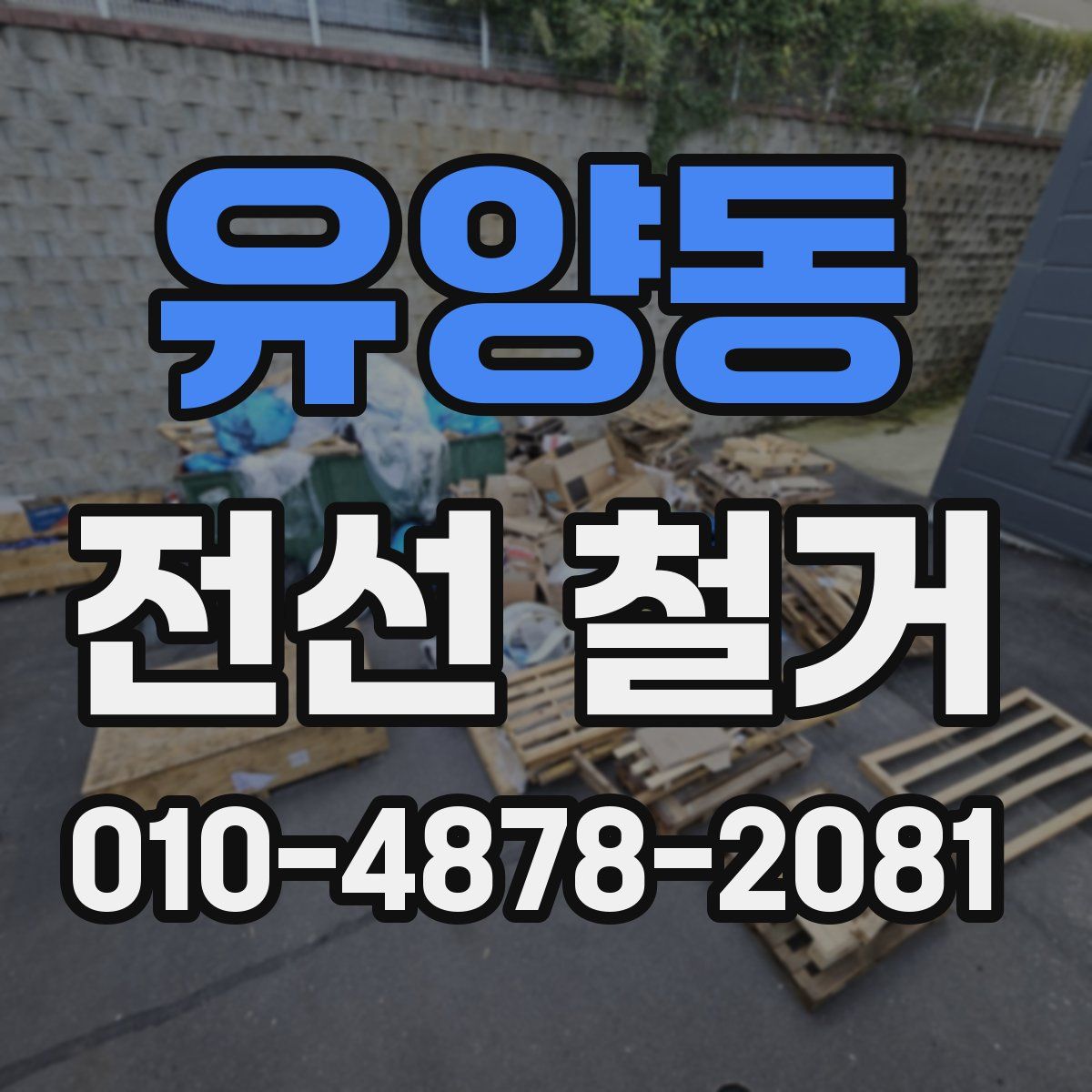 유양동 전선 철거