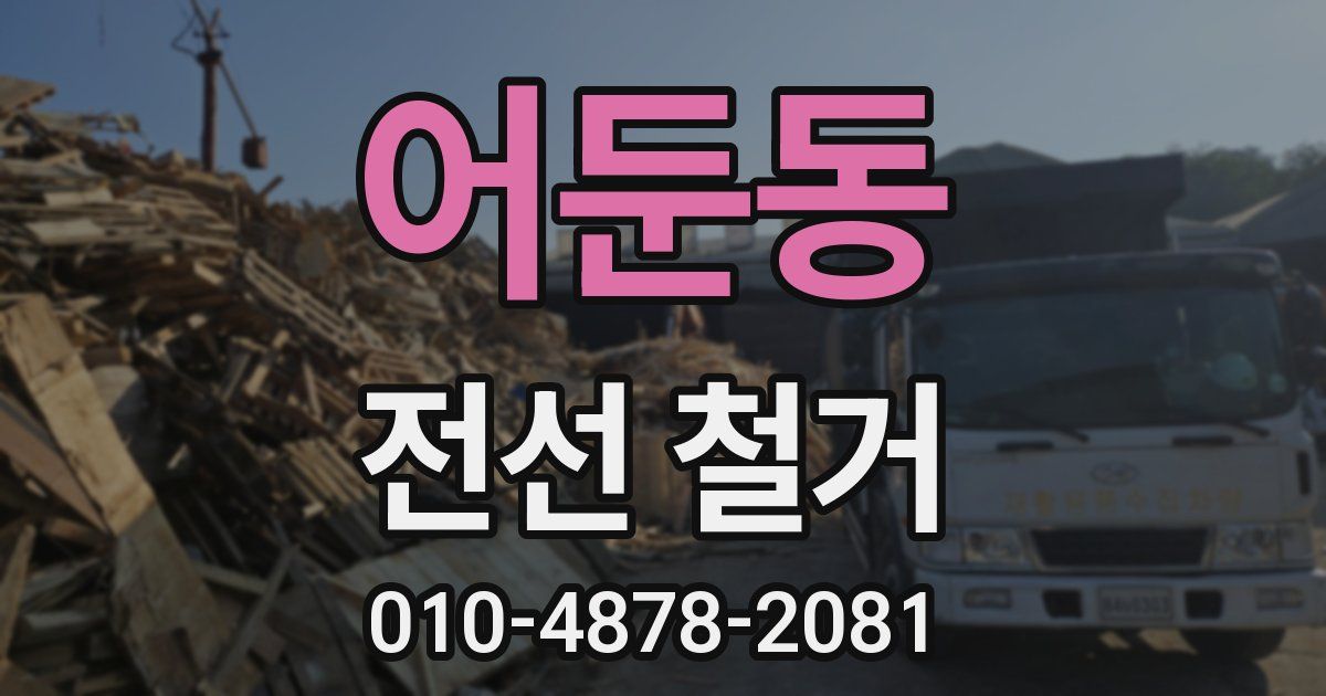 어둔동 전선 철거