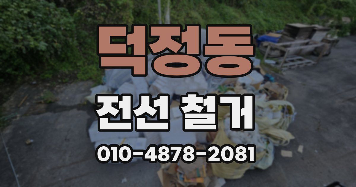 덕정동 전선 철거