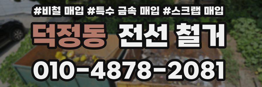 덕정동 전선 철거