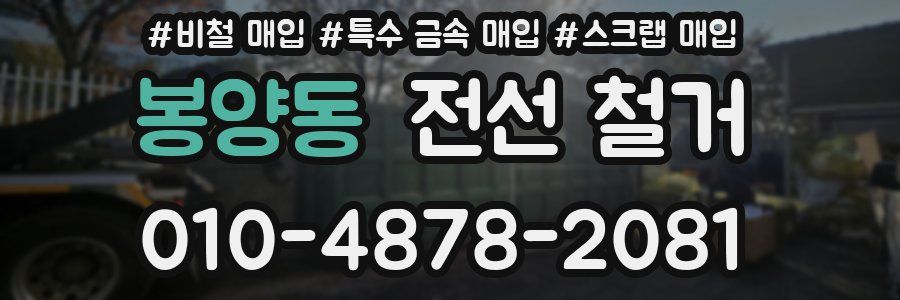 봉양동 전선 철거