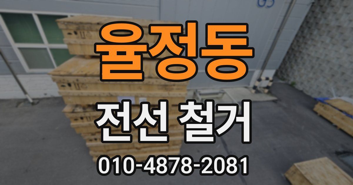 율정동 전선 철거