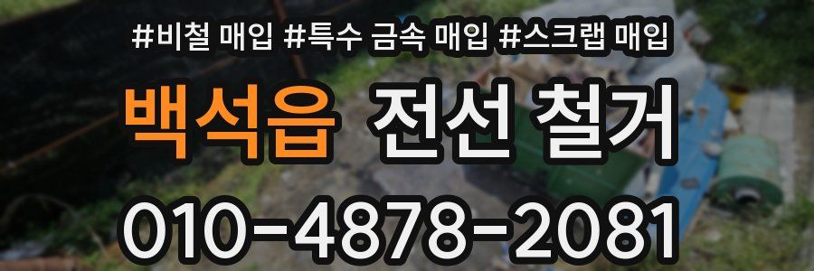 백석읍 전선 철거