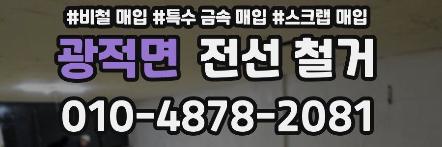 광적면 전선 철거