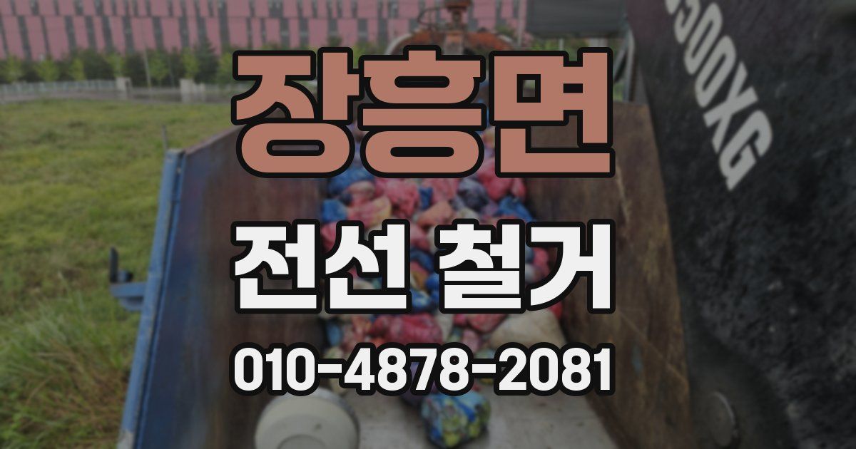 장흥면 전선 철거