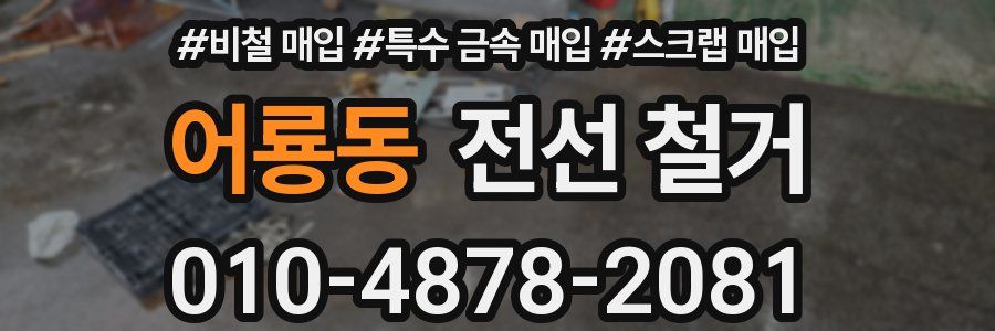 어룡동 전선 철거