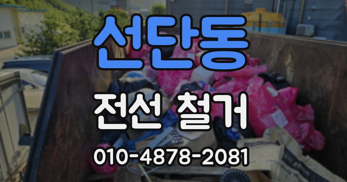 선단동 전선 철거