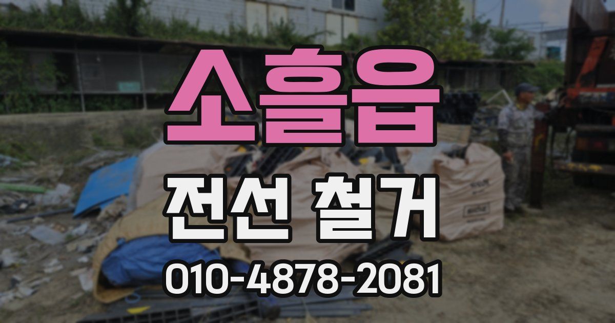 소흘읍 전선 철거