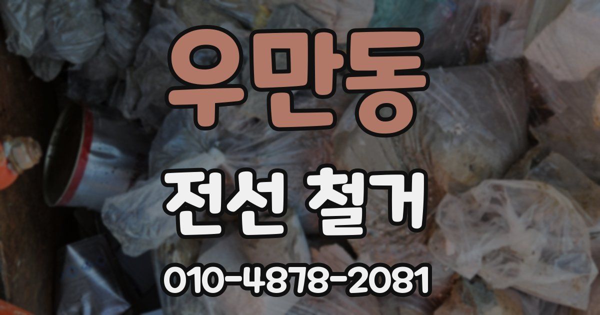 우만동 전선 철거