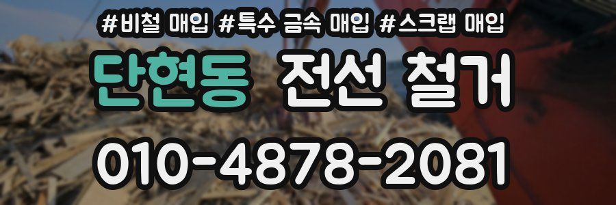 단현동 전선 철거