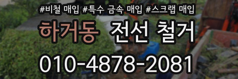 하거동 전선 철거