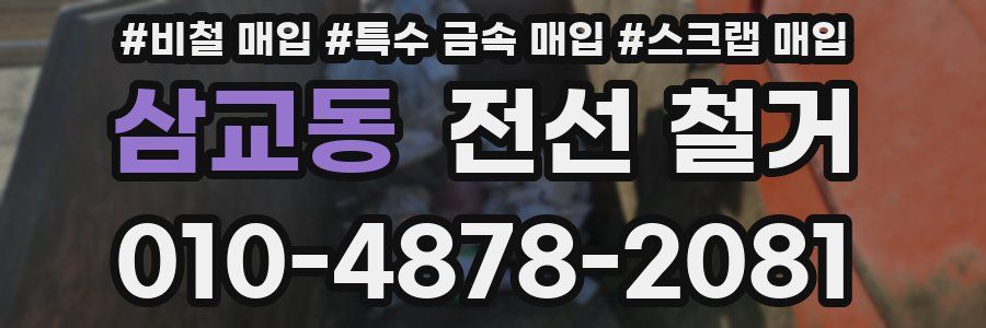 삼교동 전선 철거