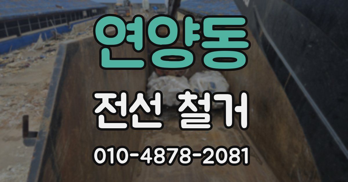 연양동 전선 철거