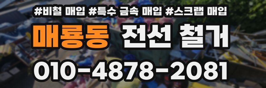 매룡동 전선 철거