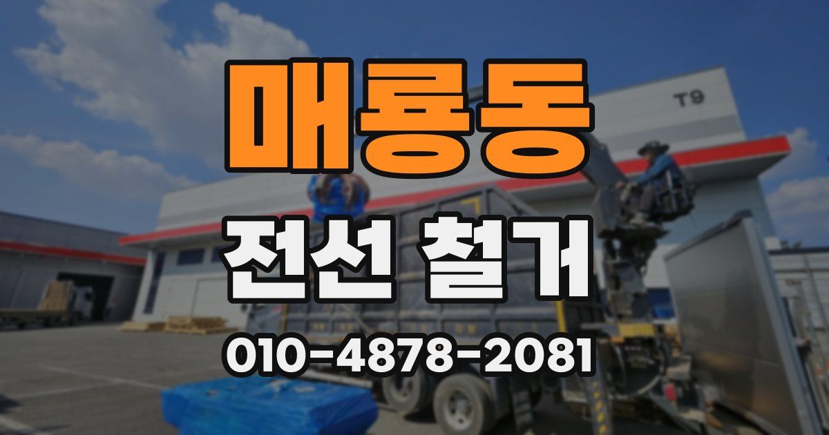매룡동 전선 철거