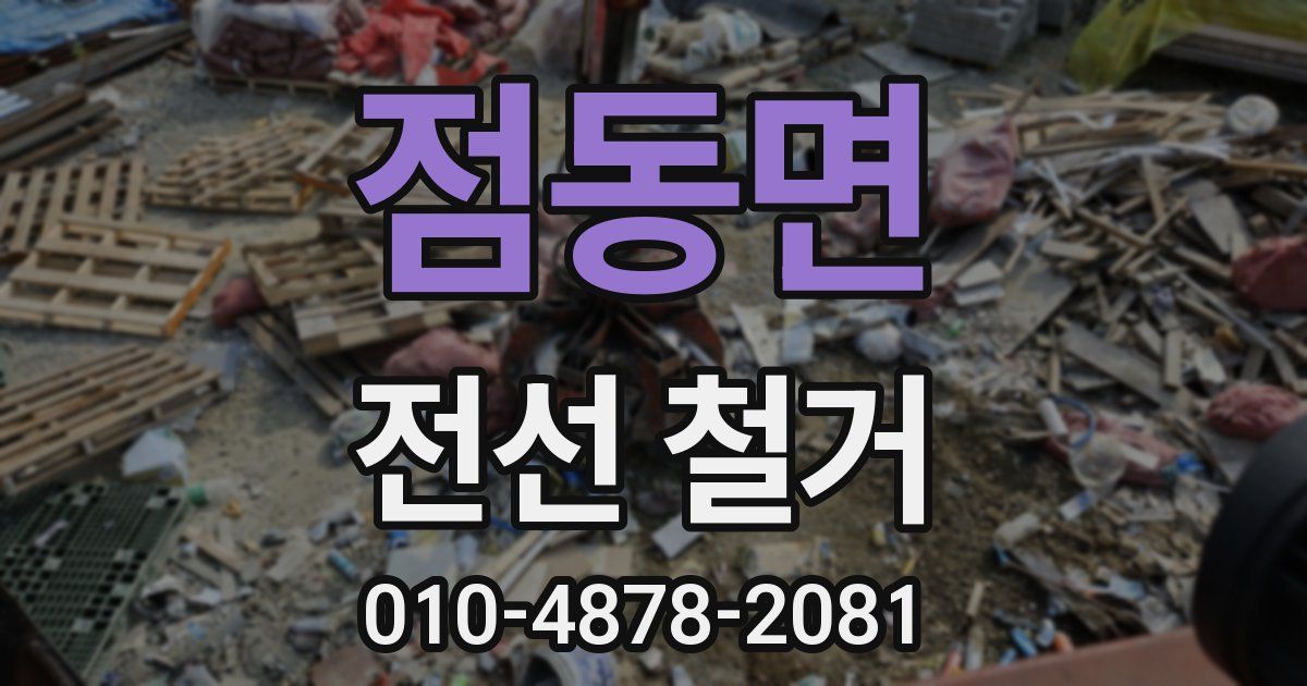 점동면 전선 철거
