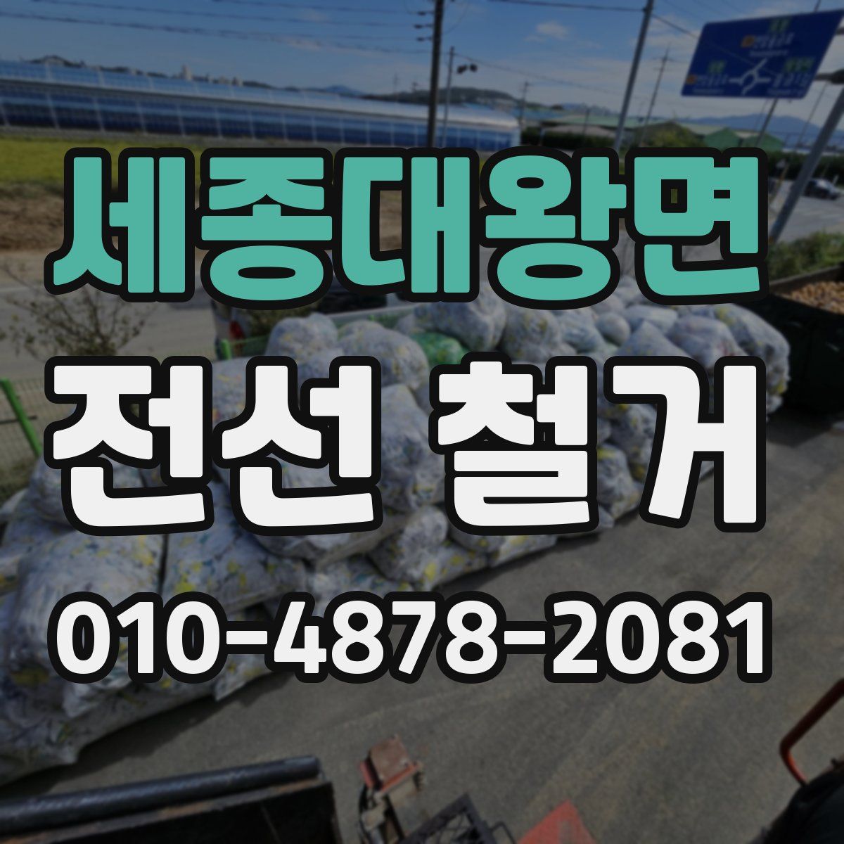 세종대왕면 전선 철거