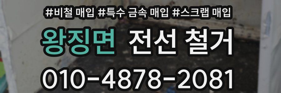 왕징면 전선 철거