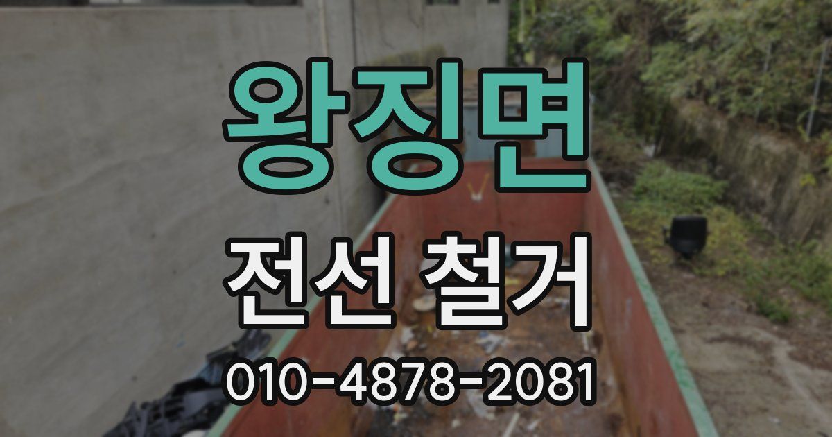 왕징면 전선 철거