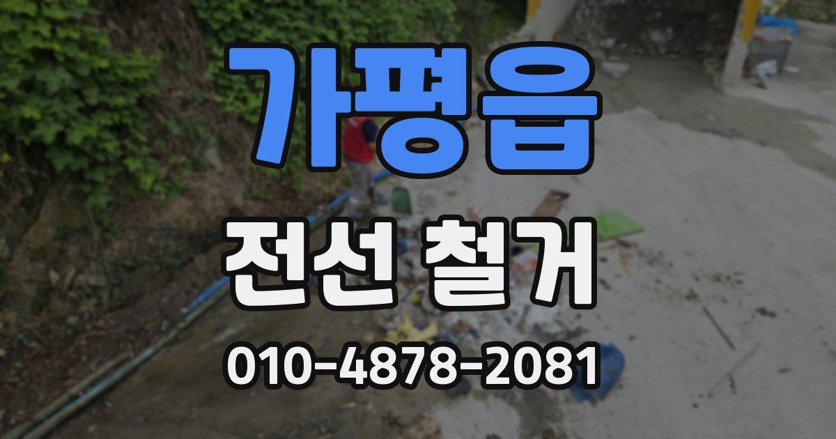 가평읍 전선 철거