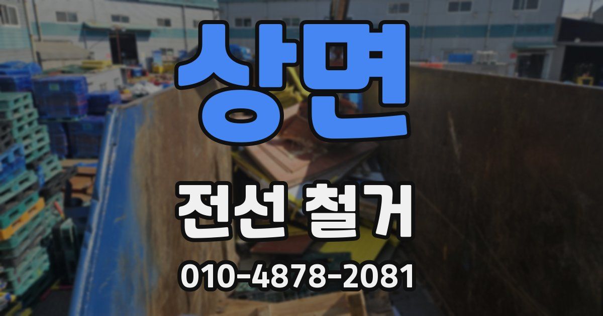 상면 전선 철거