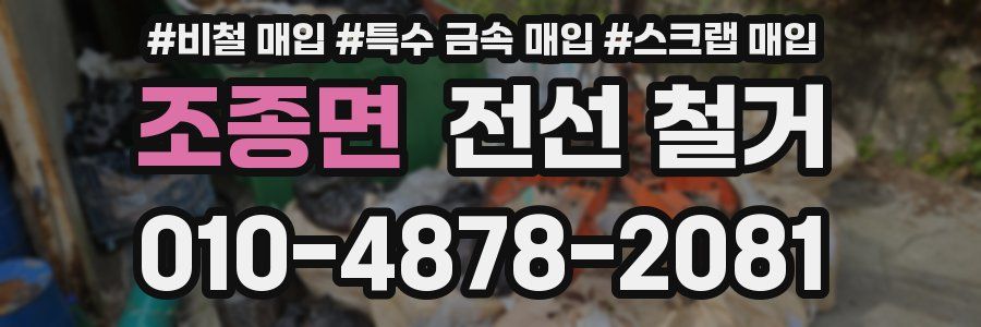 조종면 전선 철거