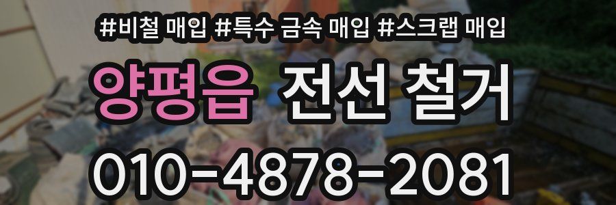 양평읍 전선 철거