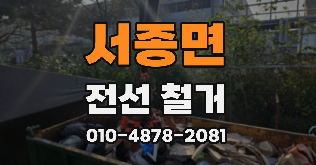 서종면 전선 철거