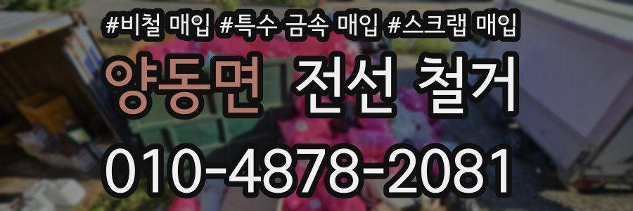 양동면 전선 철거