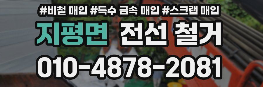 지평면 전선 철거