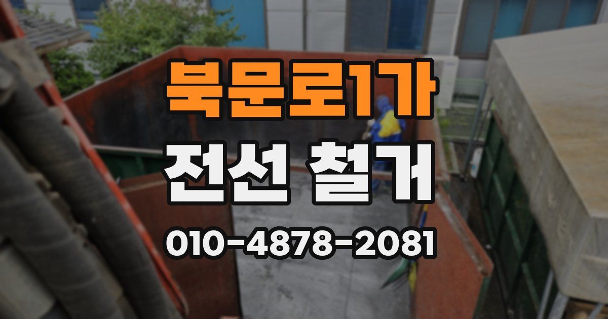 북문로1가 전선 철거
