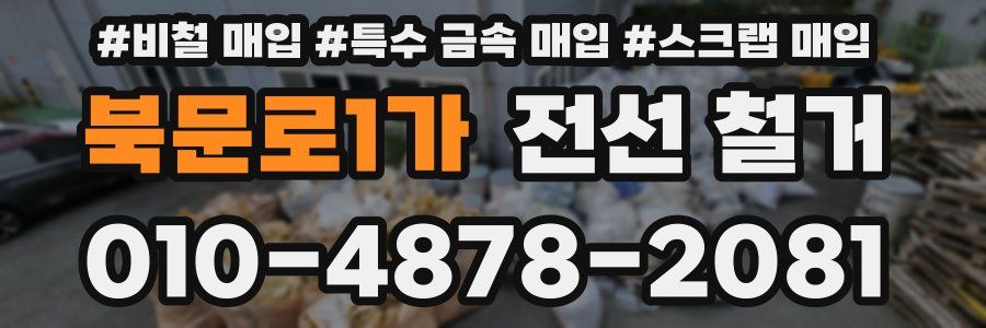 북문로1가 전선 철거